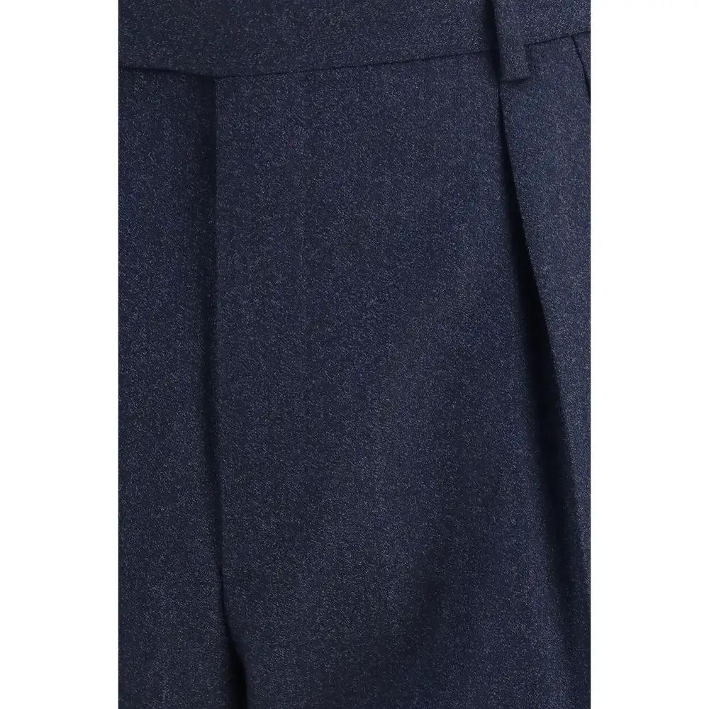 Pantalon décontracté Brioni en laine bleu Aries