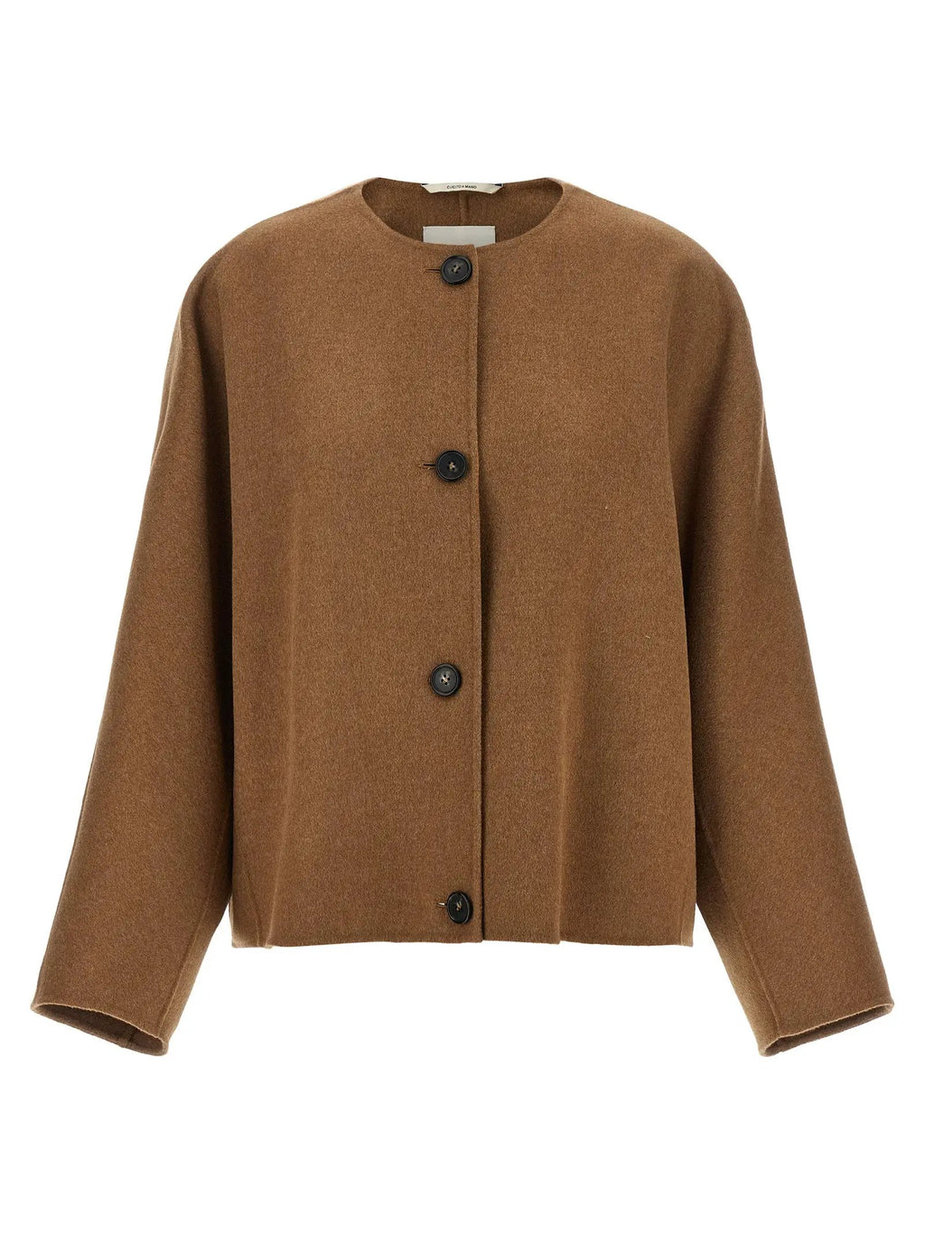 'S Max Mara Brown Wool Full-Length Jacket