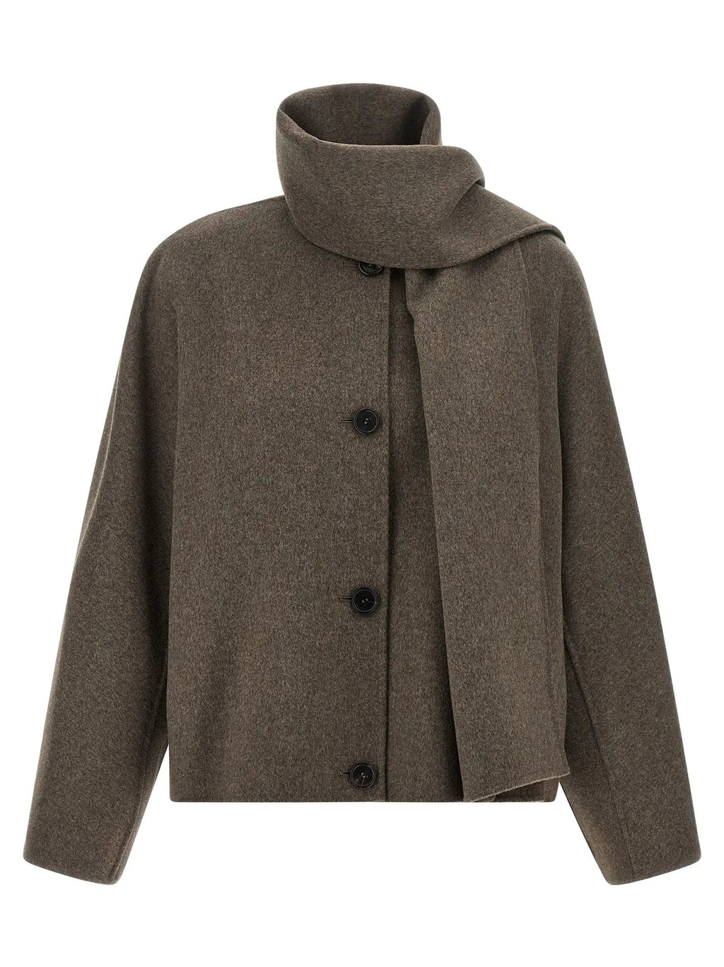 Manteau long en laine marron 'S Max Mara