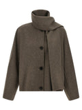 Manteau long en laine marron 'S Max Mara