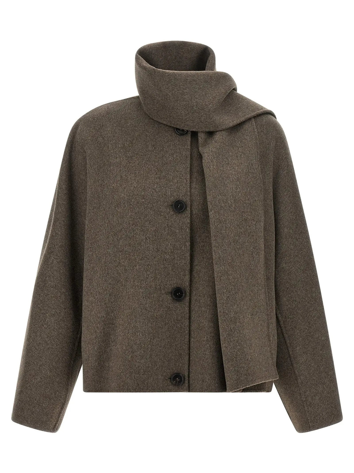 Manteau long en laine marron 'S Max Mara