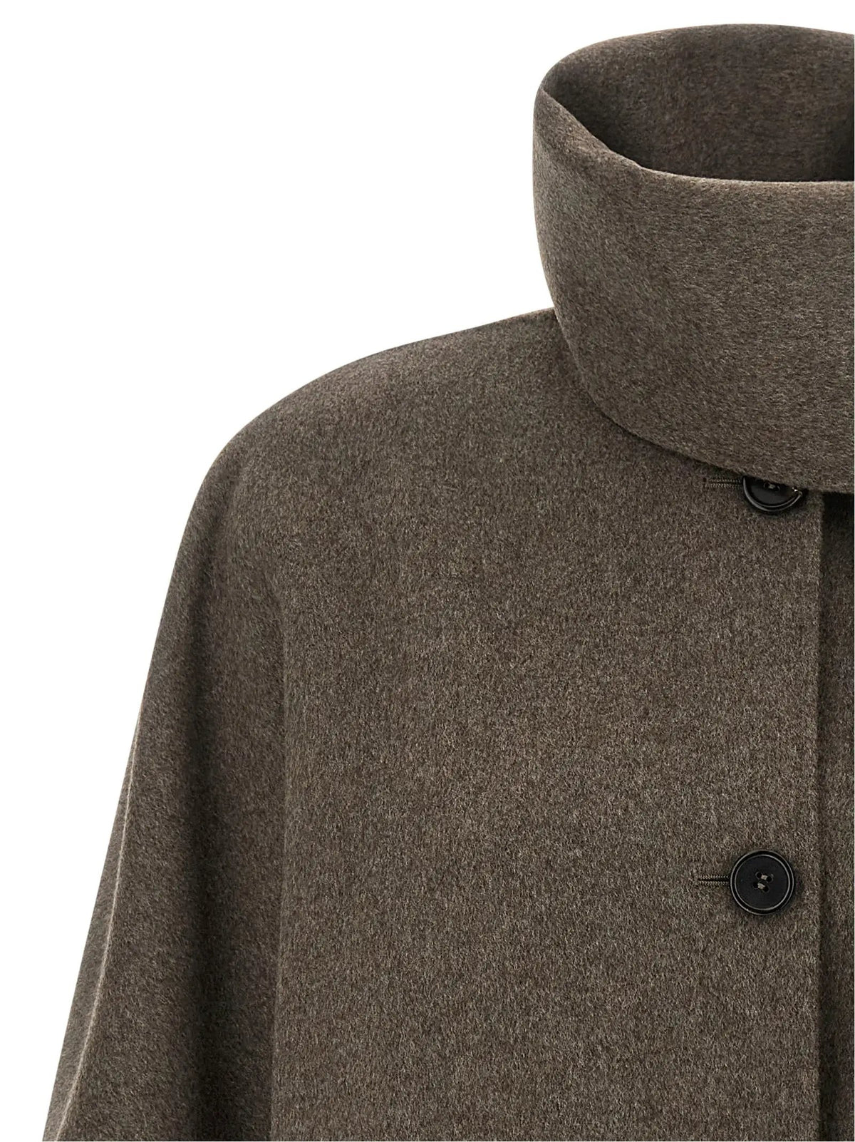 Manteau long en laine marron 'S Max Mara