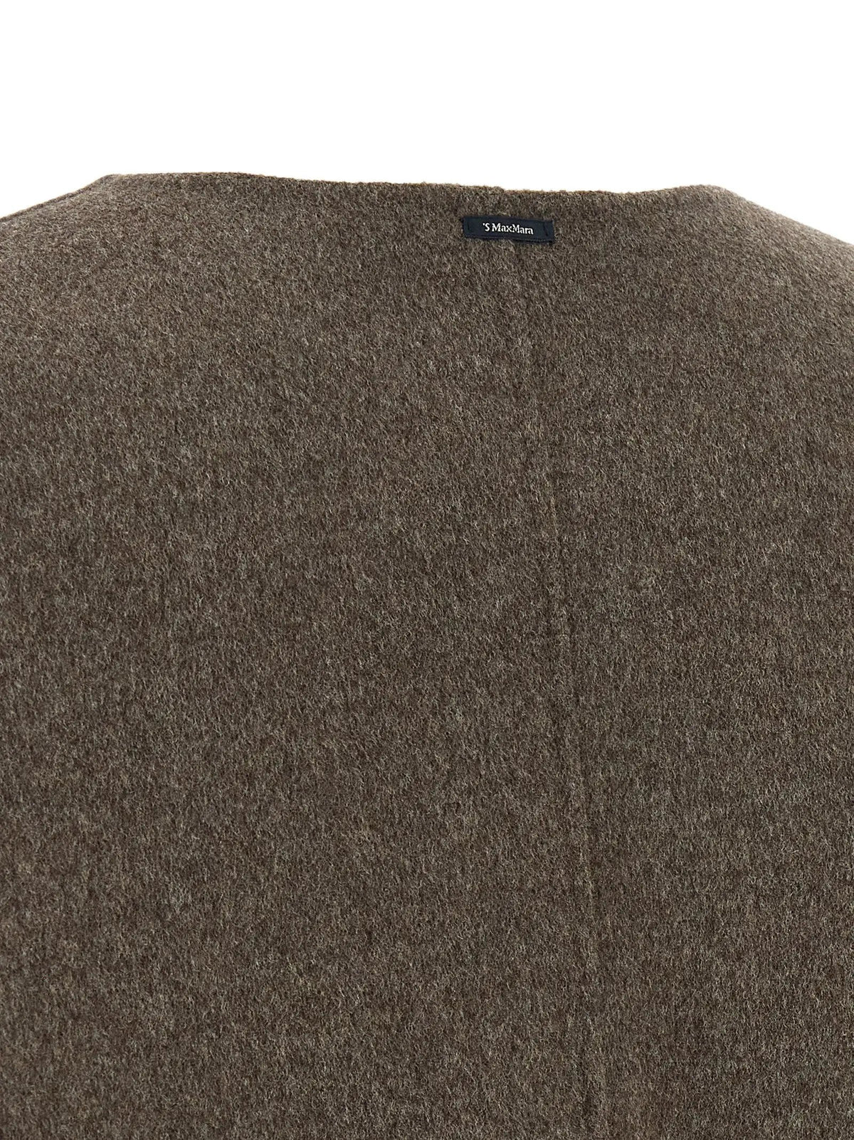 Manteau long en laine marron 'S Max Mara
