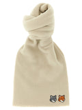 Écharpe en laine vierge blanche Maison Kitsuné
