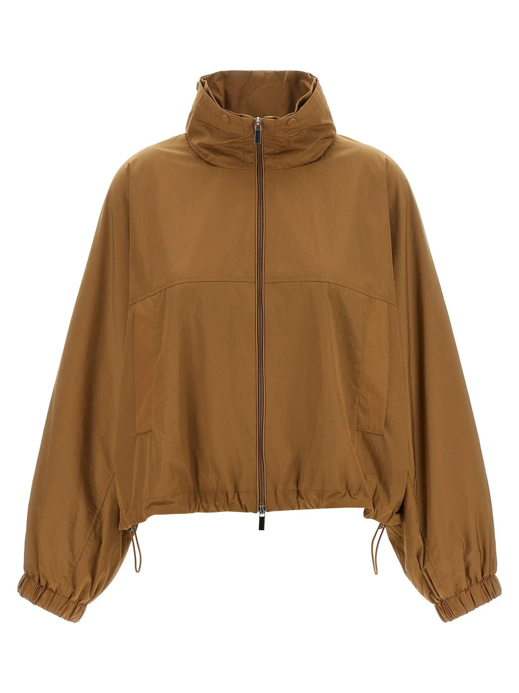 Max Mara Brown Polyamide Full-Length Jacket