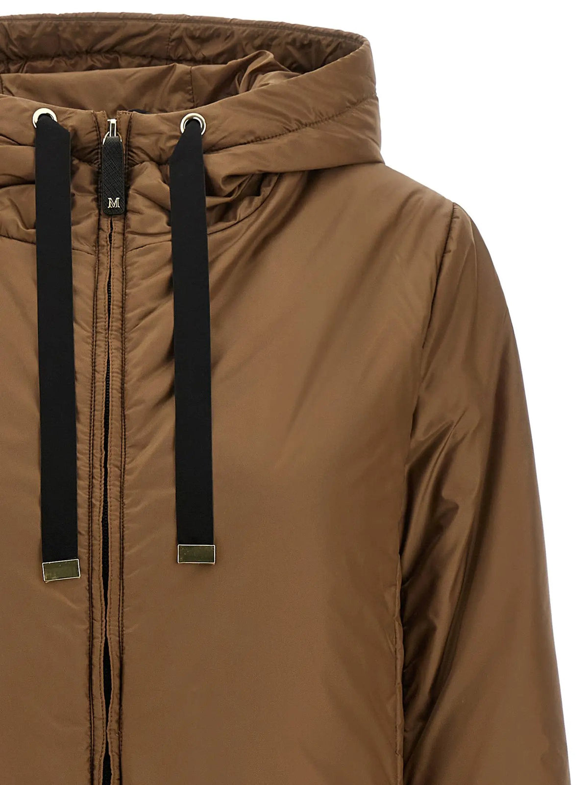 Veste longue marron en polyester Max Mara