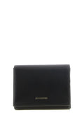 Portefeuille Jil Sander en cuir de veau noir