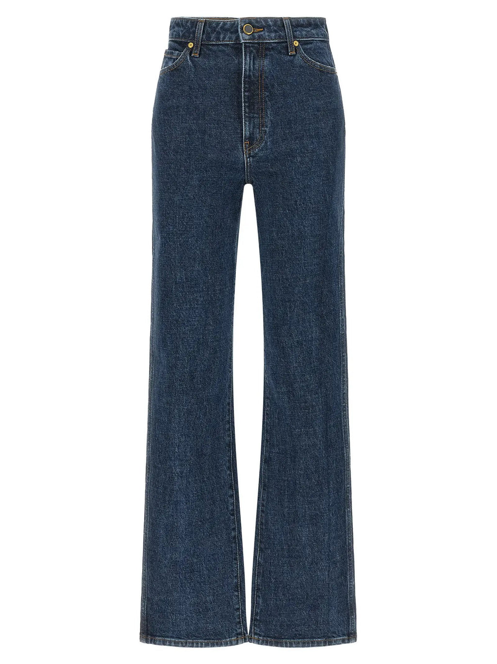 Jean droit en coton bleu Khaite