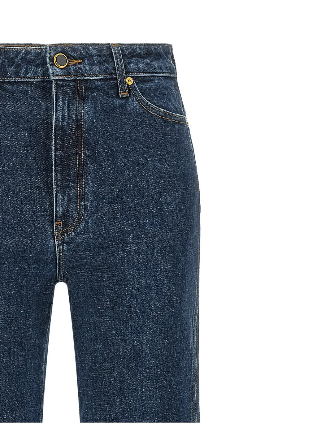 Jean droit en coton bleu Khaite