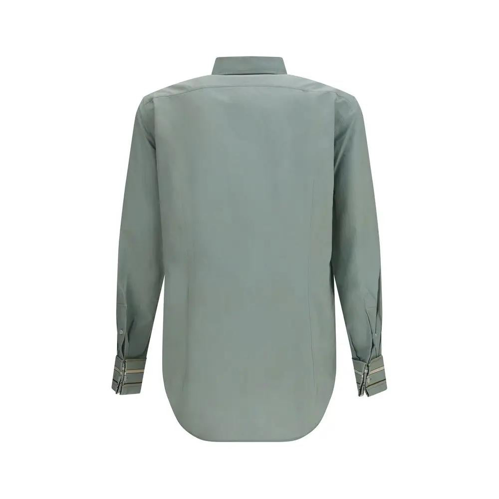 Chemise en coton bicolore Prada