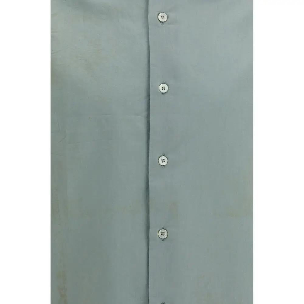 Chemise en coton bicolore Prada