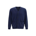 Gilet en cachemire bleu Prada