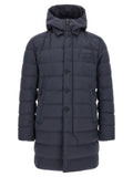 Herno Blue Polyester Full-Length Jacket
