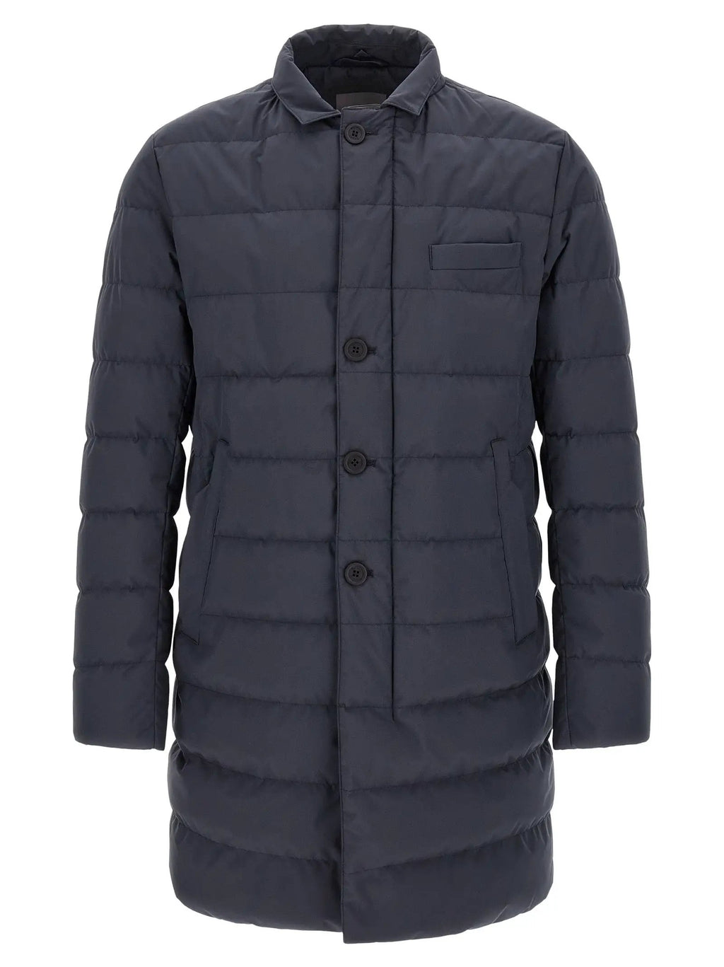 Herno Blue Polyester Full-Length Jacket