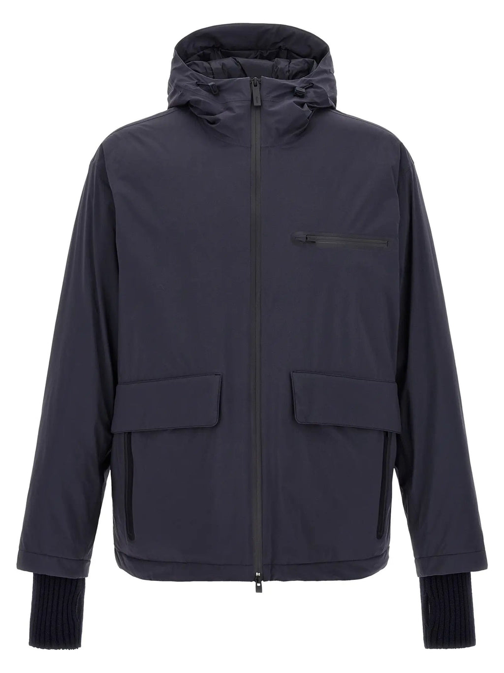 LAMINAR Blue Polyamide Shell Jacket