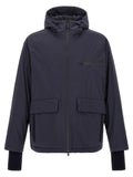 LAMINAR Blue Polyamide Shell Jacket