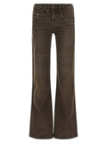 Jeans évasés en coton marron R13