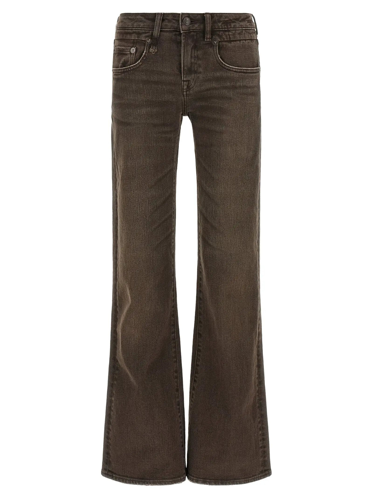 Jeans évasés en coton marron R13