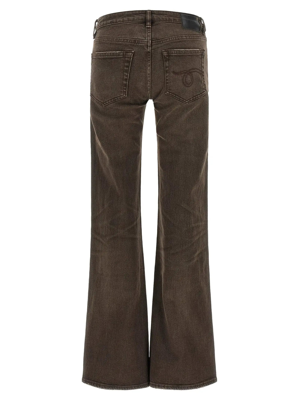 Jeans évasés en coton marron R13