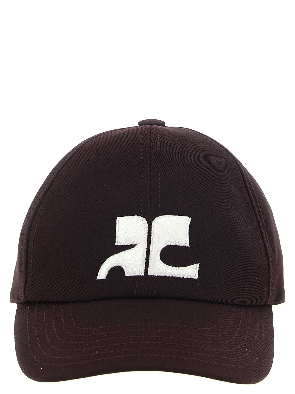 Courrèges Bordeaux Cotton Cap (Baseball Hat)