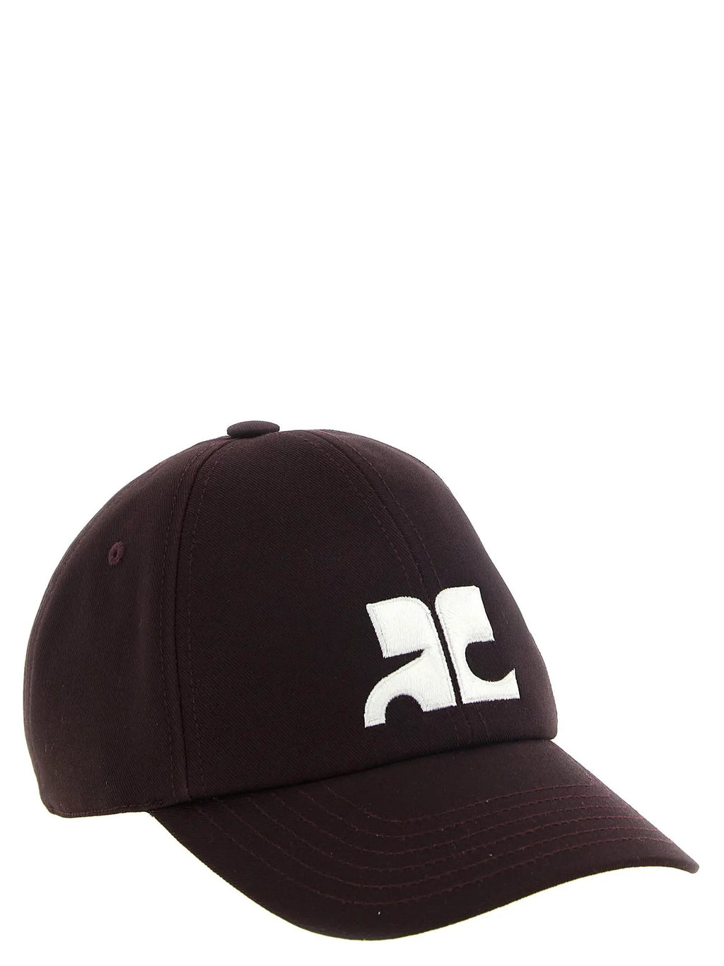 Courrèges Bordeaux Cotton Cap (Baseball Hat)