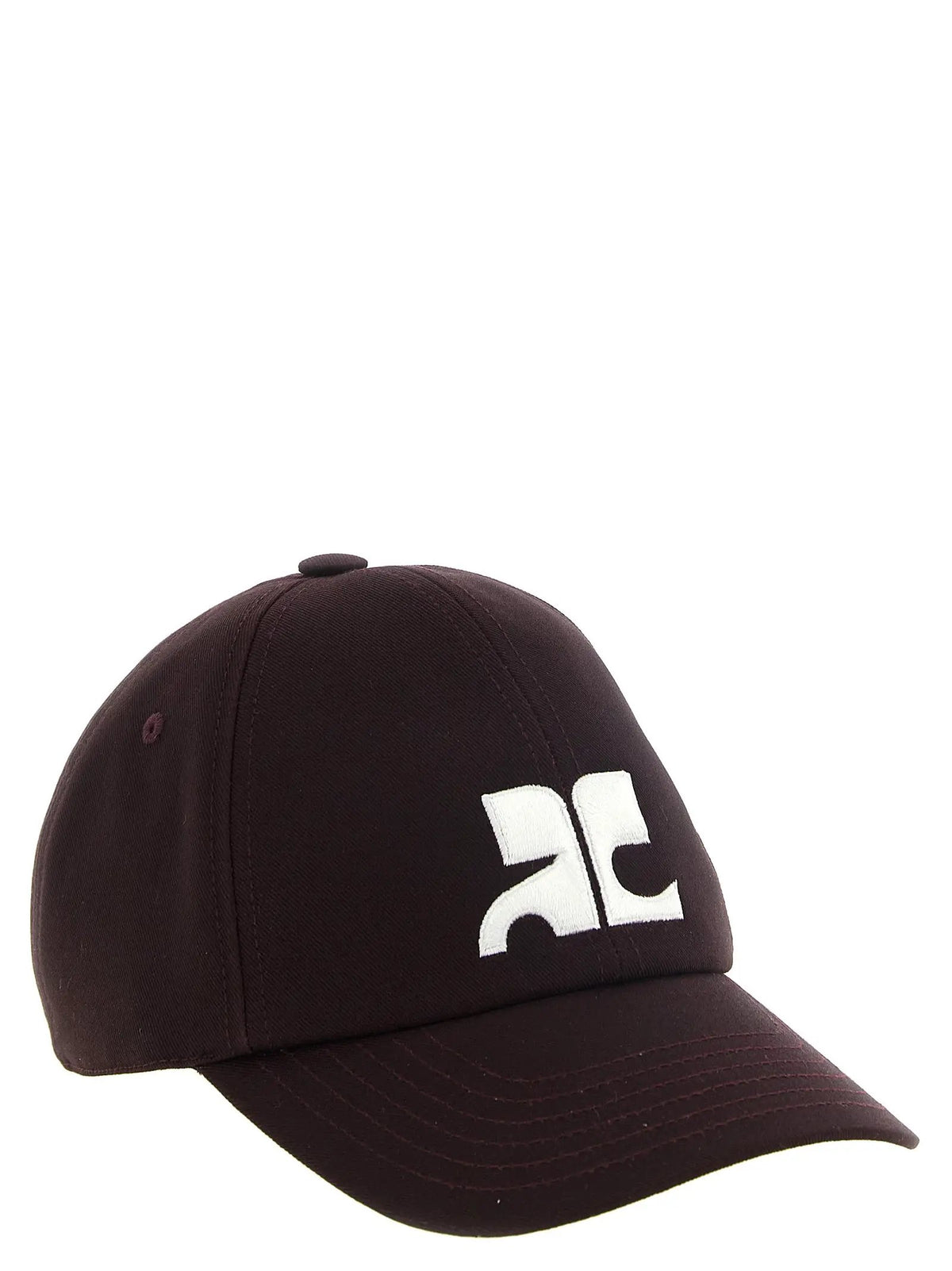 Courrèges Bordeaux Cotton Cap (Baseball Hat)