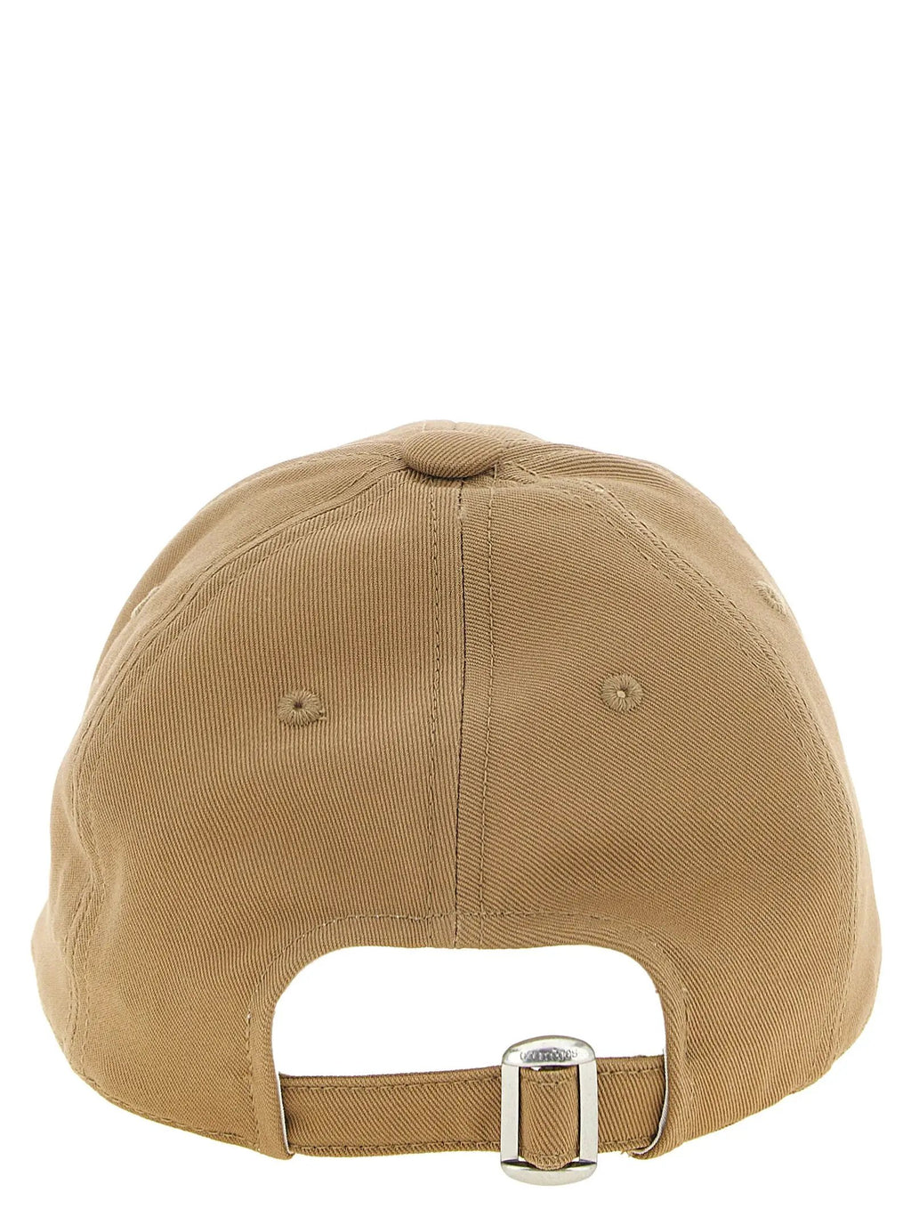 Casquette de baseball en coton beige Courrèges