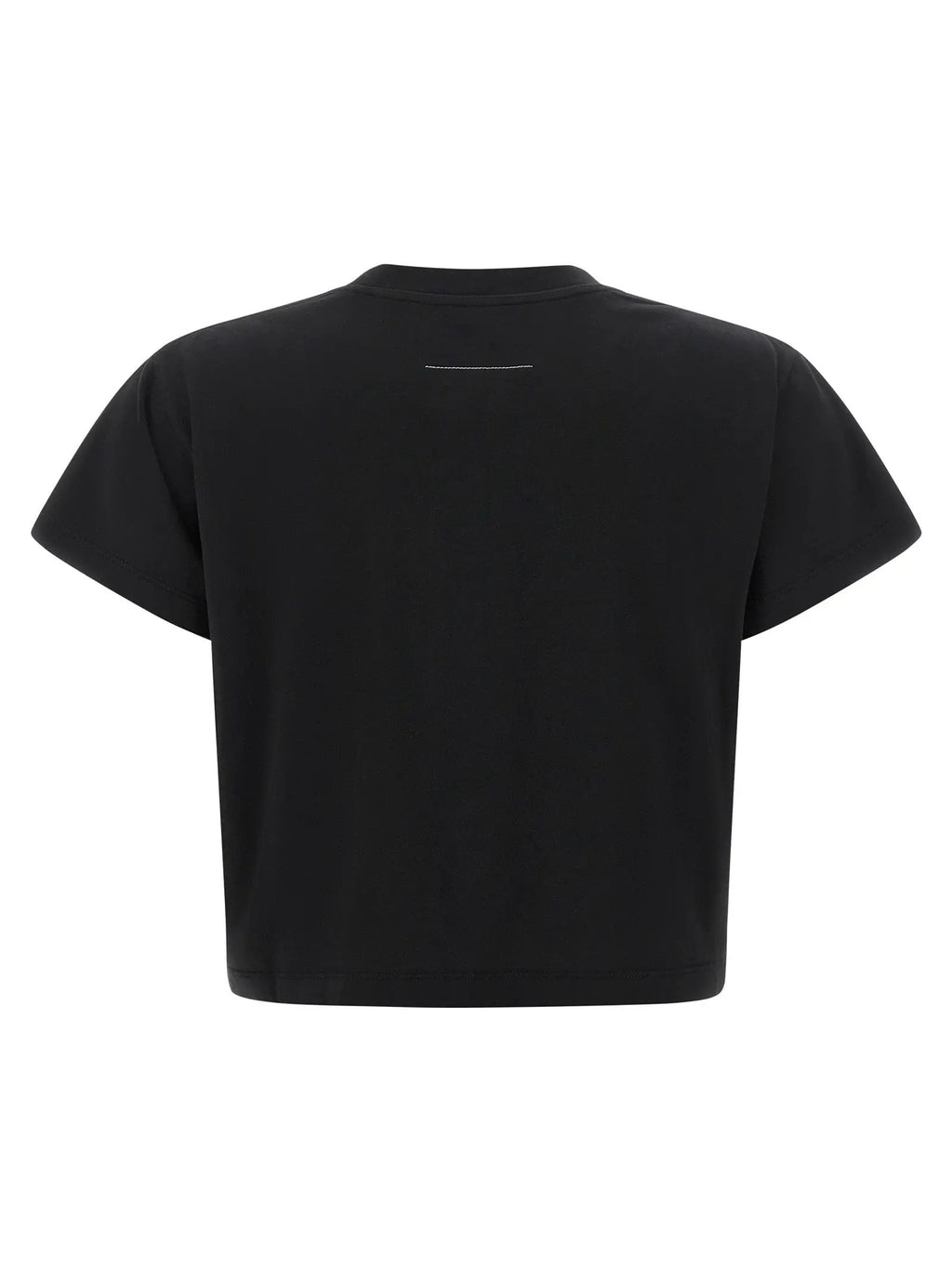 T-shirt en coton noir MM6 Maison Margiela