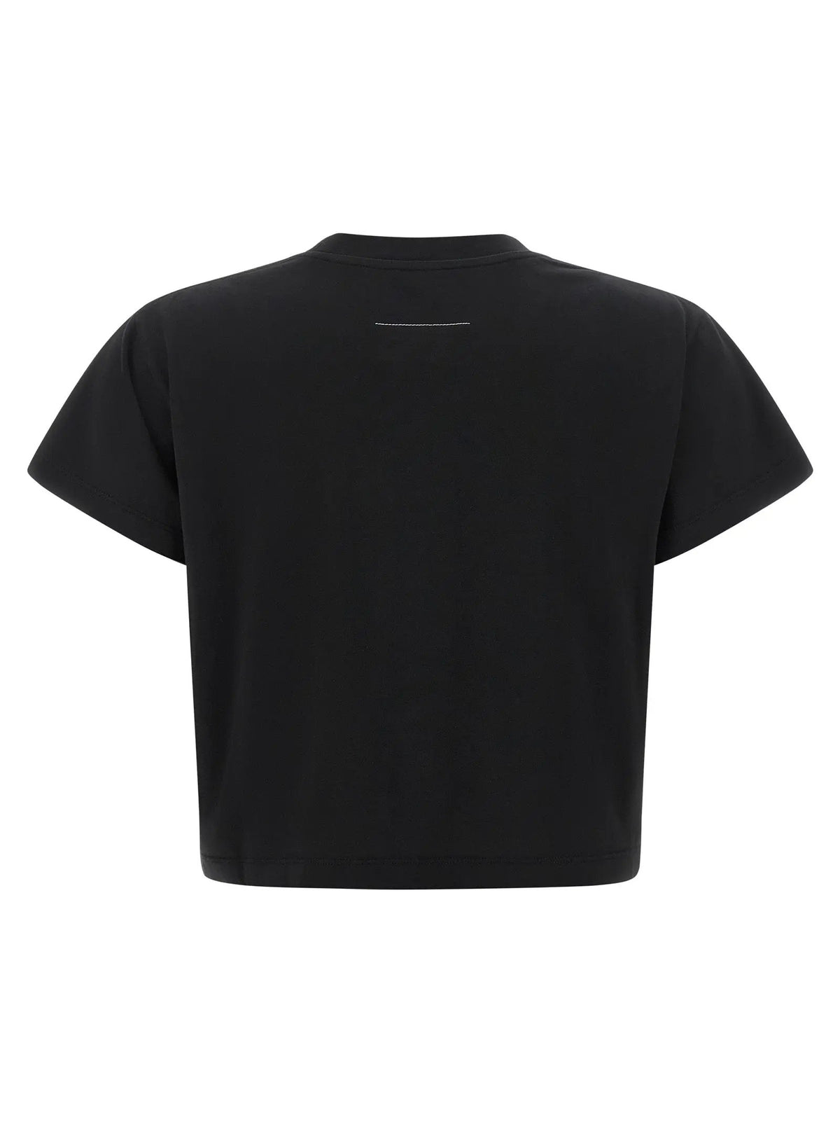 T-shirt en coton noir MM6 Maison Margiela