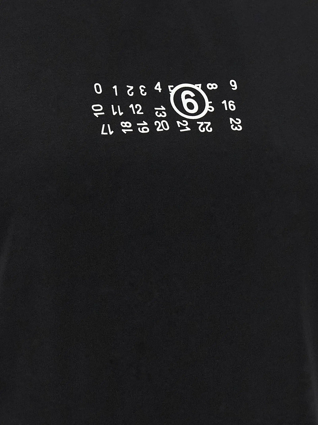 T-shirt en coton noir MM6 Maison Margiela