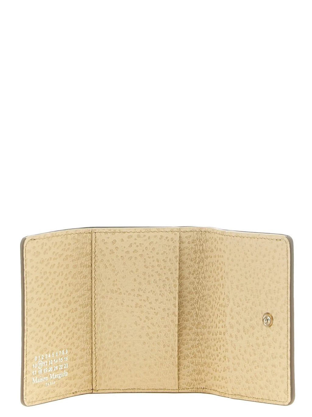 Portefeuille Maison Margiela en cuir de veau gris