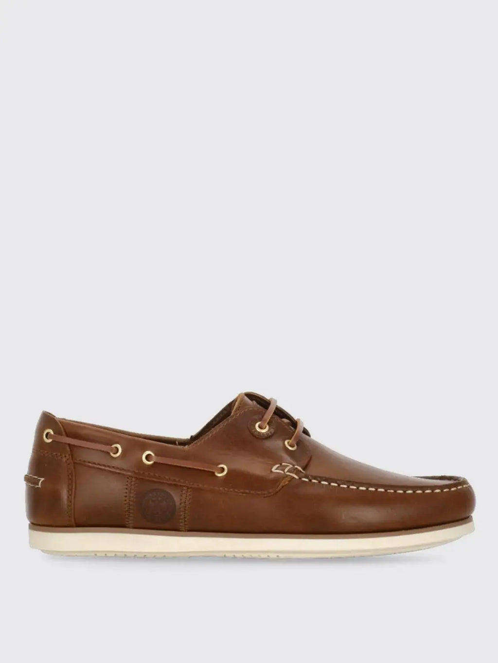 Mocassins à enfiler en cuir marron Barbour
