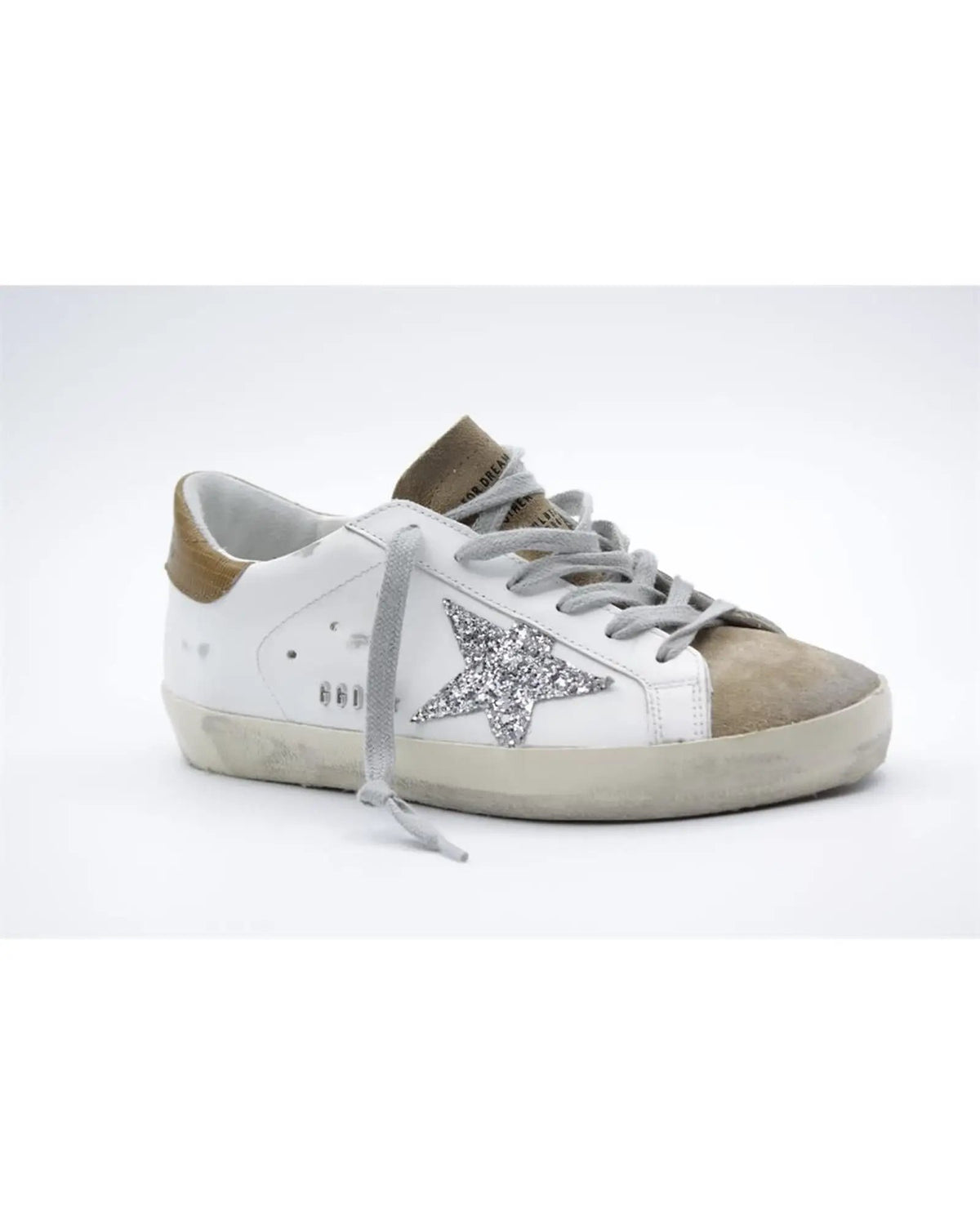 Baskets basses Golden Goose en cuir et textile marron
