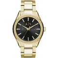 Montre habillée Armani Exchange en acier inoxydable doré