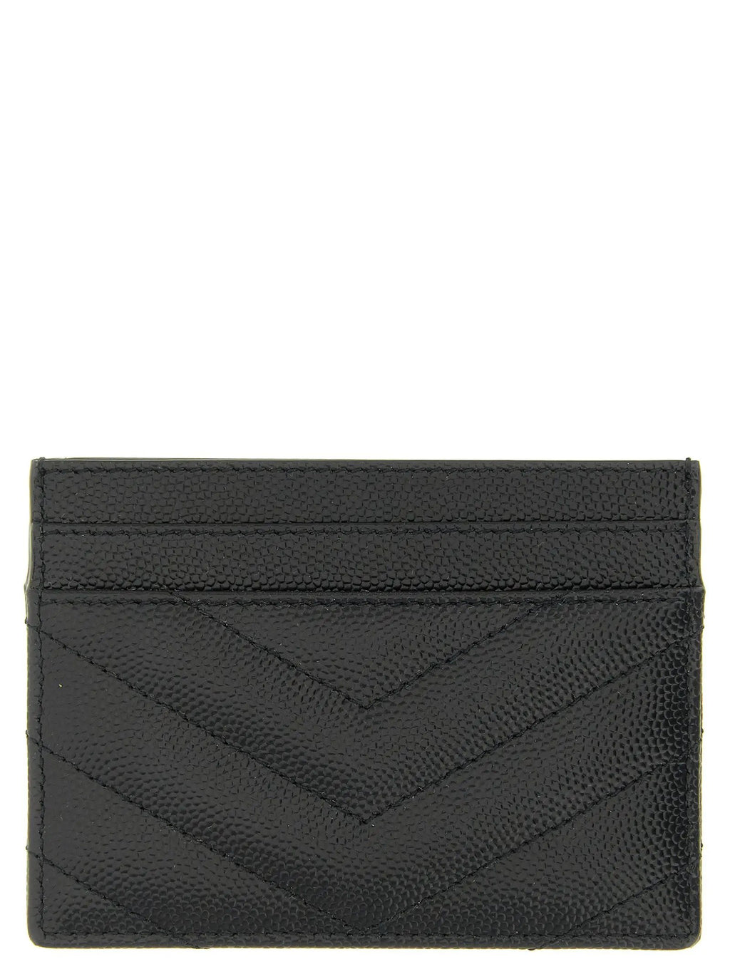 Saint Laurent Black Leather Cardholder