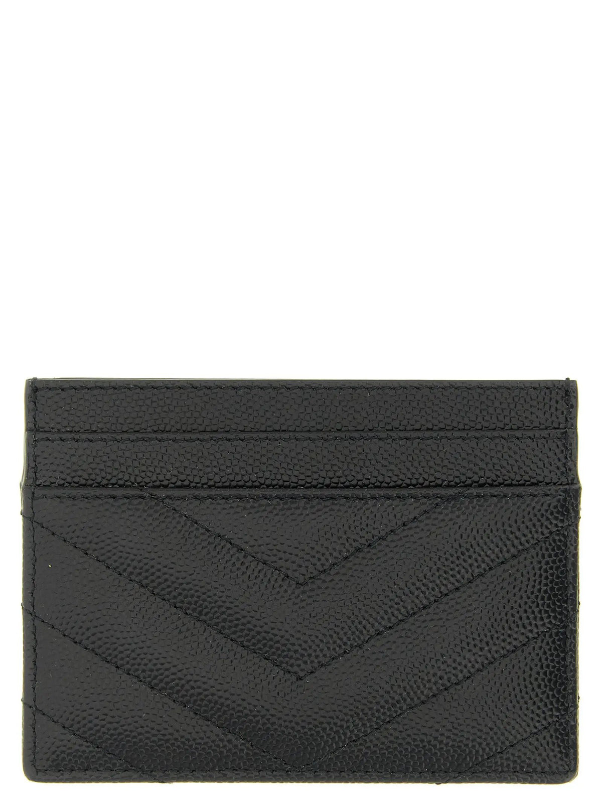 Saint Laurent Black Leather Cardholder