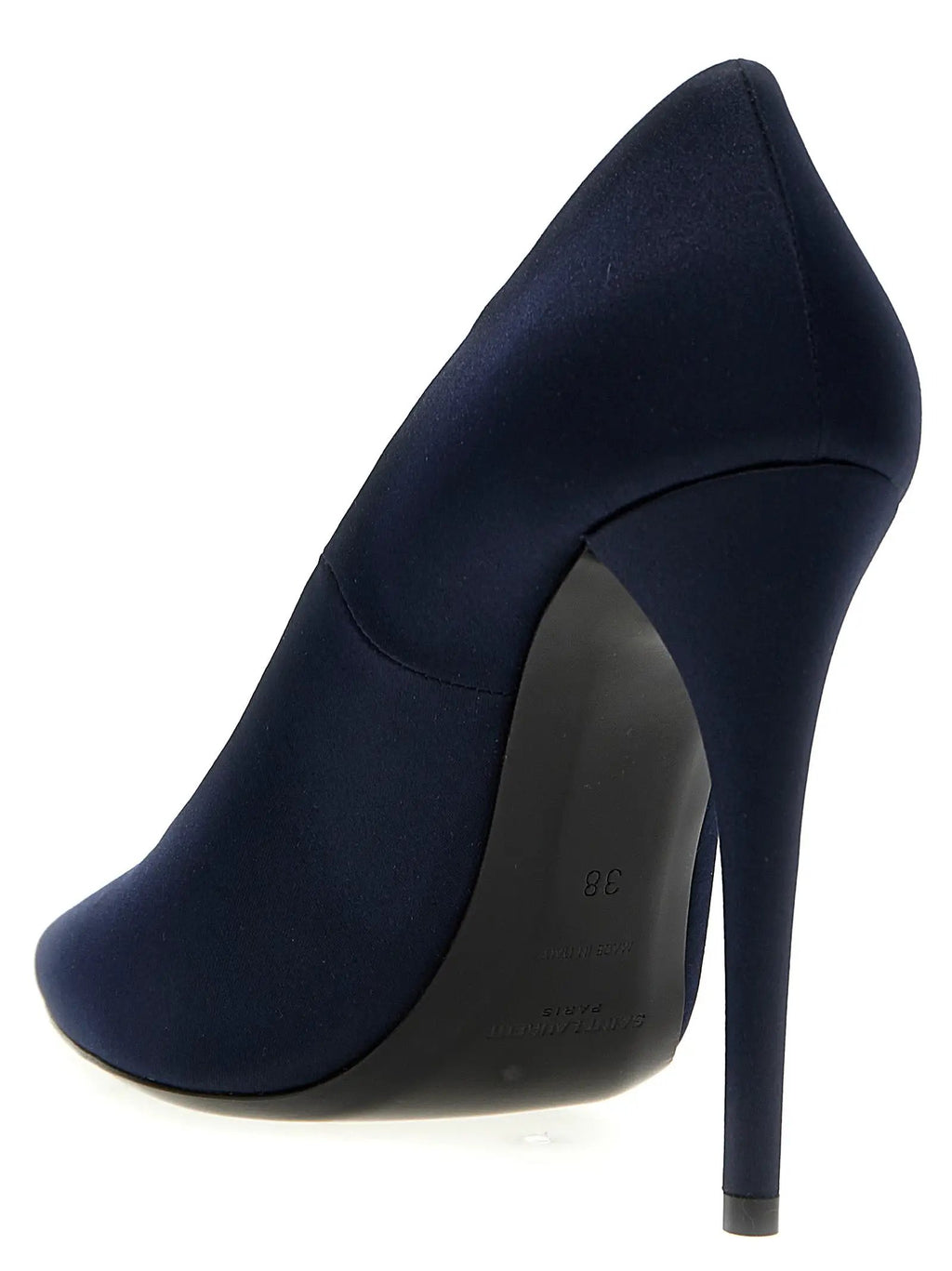 Escarpins à talons hauts Saint Laurent en polyester bleu