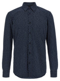 Hugo Boss Blue Cotton Blouse