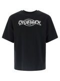 T-shirt Casablanca en coton biologique noir