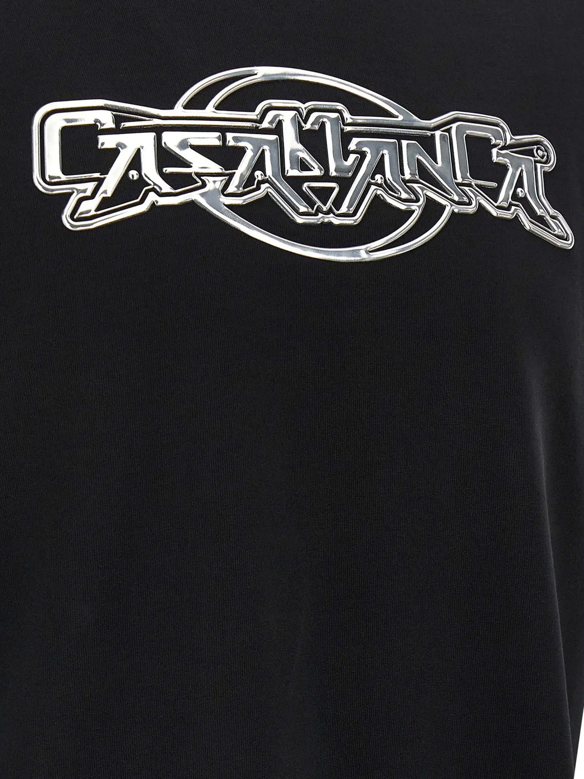 T-shirt Casablanca en coton biologique noir