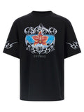 T-shirt Casablanca en coton biologique noir
