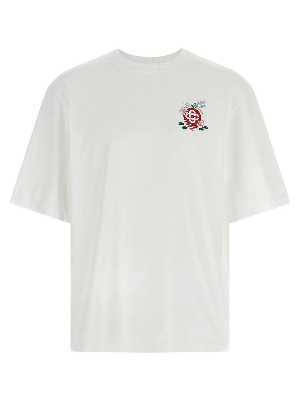 T-shirt Casablanca blanc en coton biologique