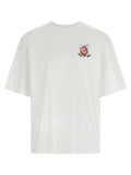 T-shirt Casablanca blanc en coton biologique
