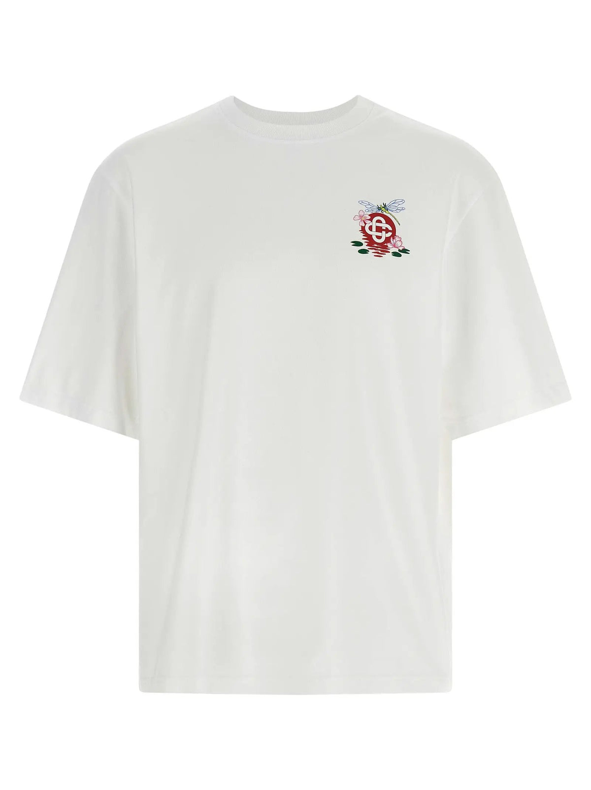 T-shirt Casablanca blanc en coton biologique
