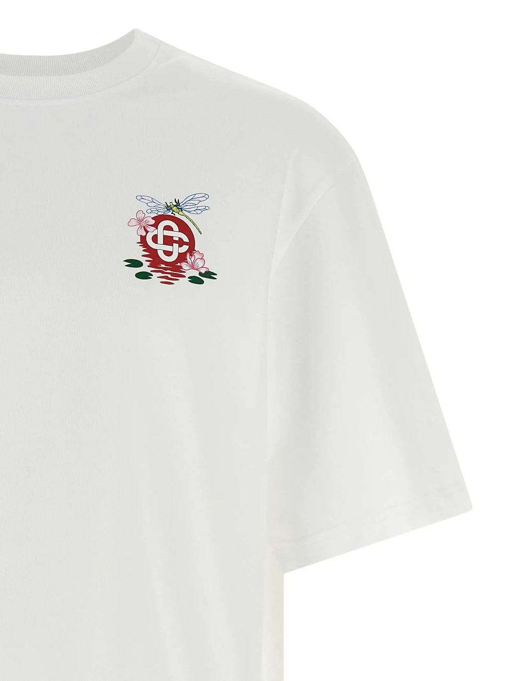 T-shirt Casablanca blanc en coton biologique