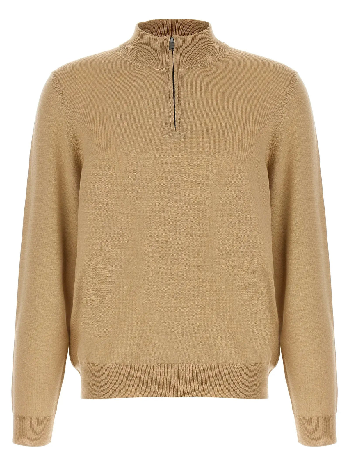 Cardigan Hugo Boss en laine vierge beige