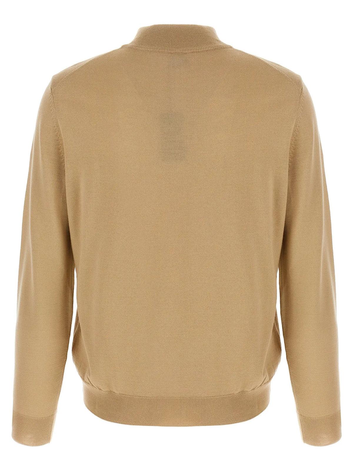 Cardigan Hugo Boss en laine vierge beige
