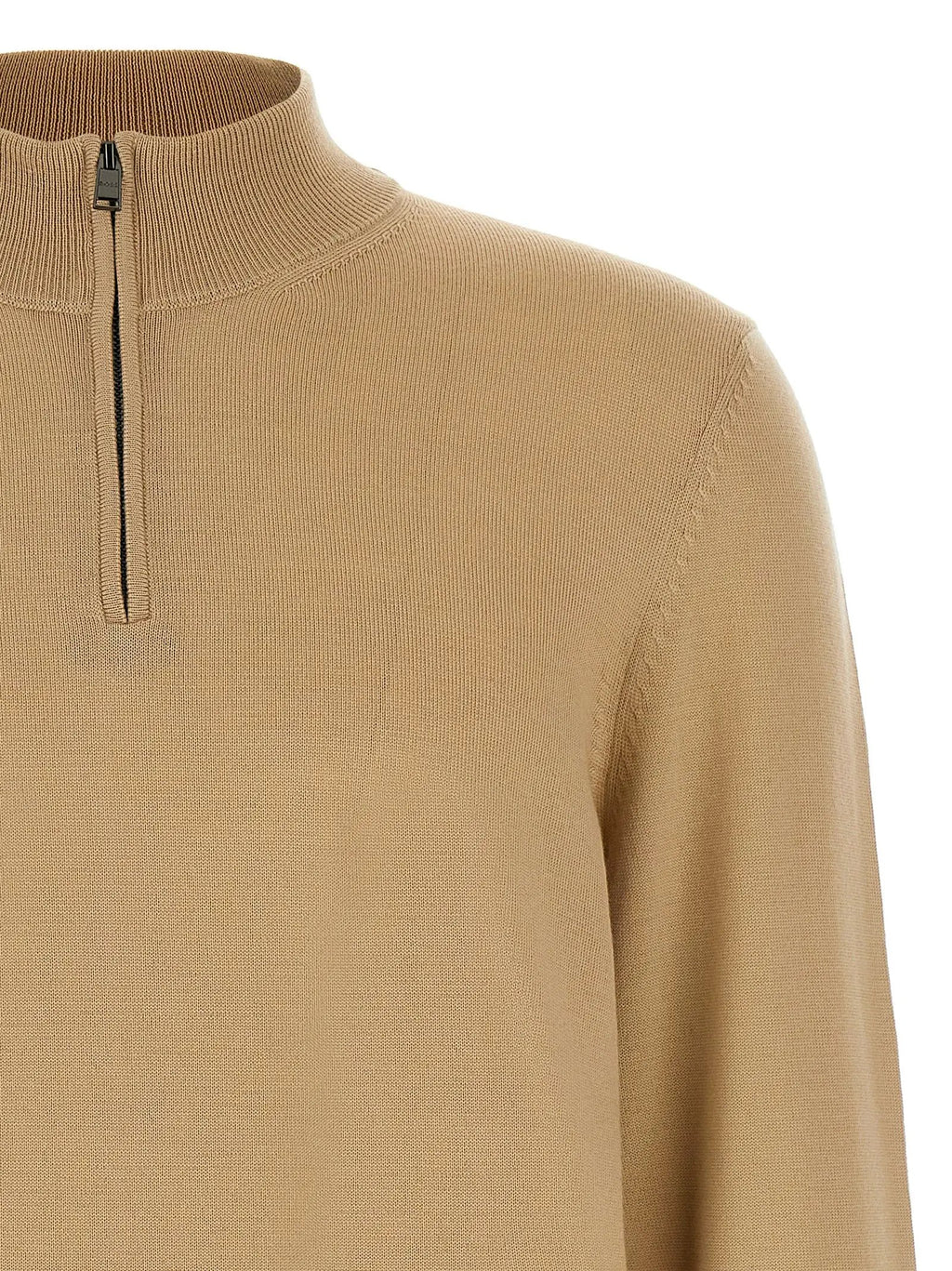 Cardigan Hugo Boss en laine vierge beige