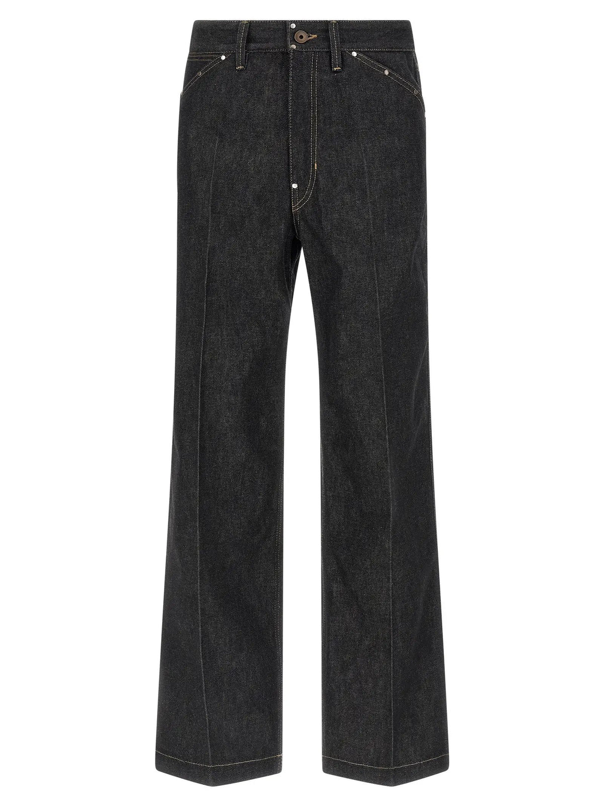 Lemaire Jean en denim de coton noir