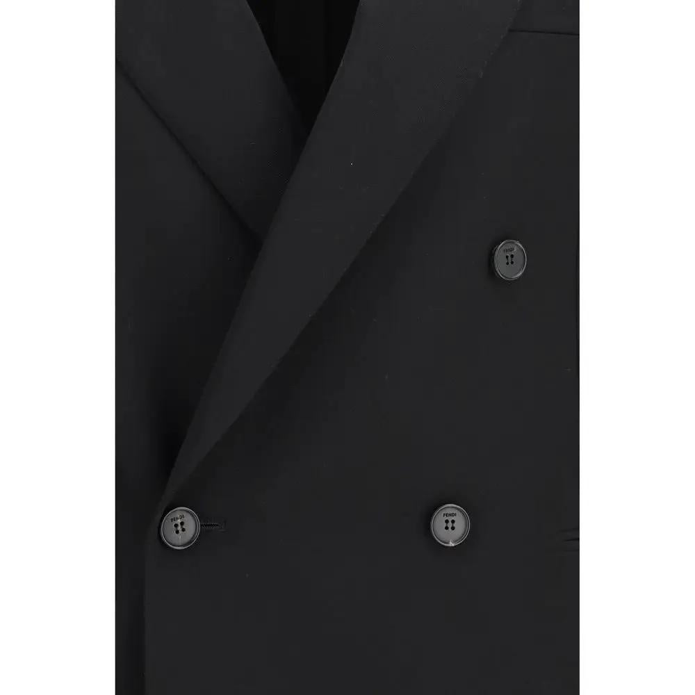 Blazer oversize Fendi en laine noire